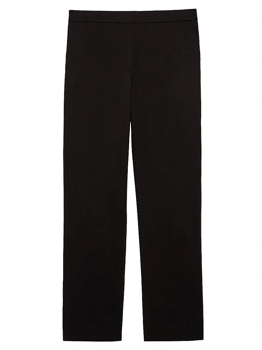 Theory Women's Treeca Linen Pull-On Crop Pants