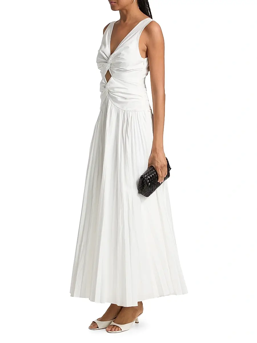 Simkhai Women's Vivianne Center Twist Midi-Dress | Thumbnail 4 Simkhai Women's Vivianne Center Twist Midi-Dress | Thumbnail 4