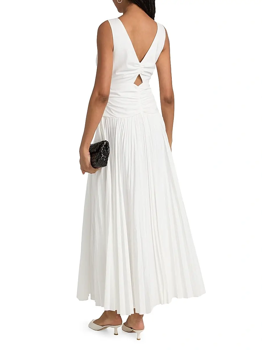 Simkhai Women's Vivianne Center Twist Midi-Dress | Thumbnail 5 Simkhai Women's Vivianne Center Twist Midi-Dress | Thumbnail 5