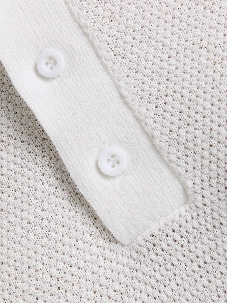 Onia Men's Textured Knit Polo Shirt | Thumbnail 7 Onia Men's Textured Knit Polo Shirt | Thumbnail 7