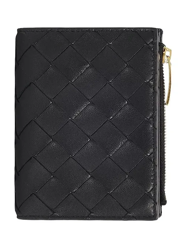 Women's Intrecciato Leather Bifold Wallet Women's Intrecciato Leather Bifold Wallet