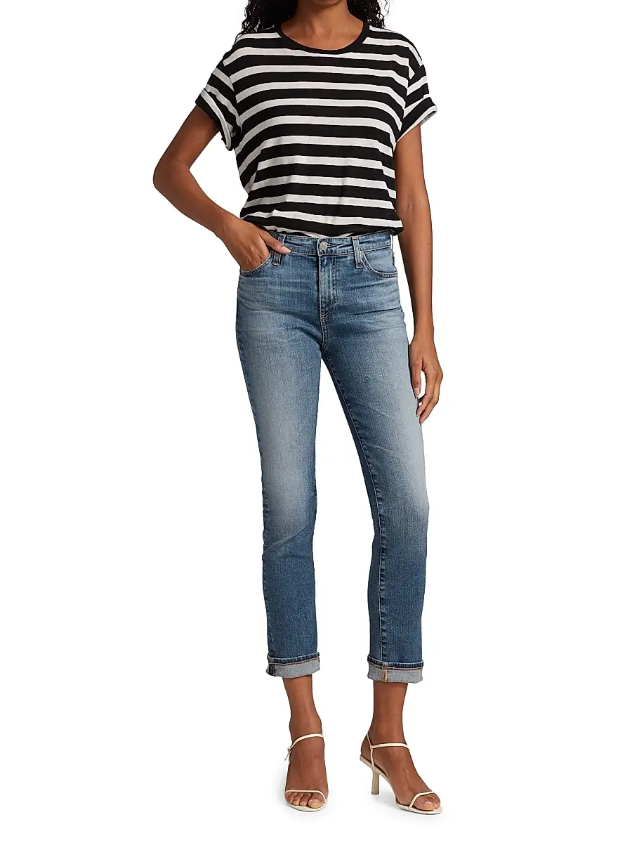 AG Jeans Women's Mari High-Rise Stretch Straight-Leg Jeans | Thumbnail 2 AG Jeans Women's Mari High-Rise Stretch Straight-Leg Jeans | Thumbnail 2