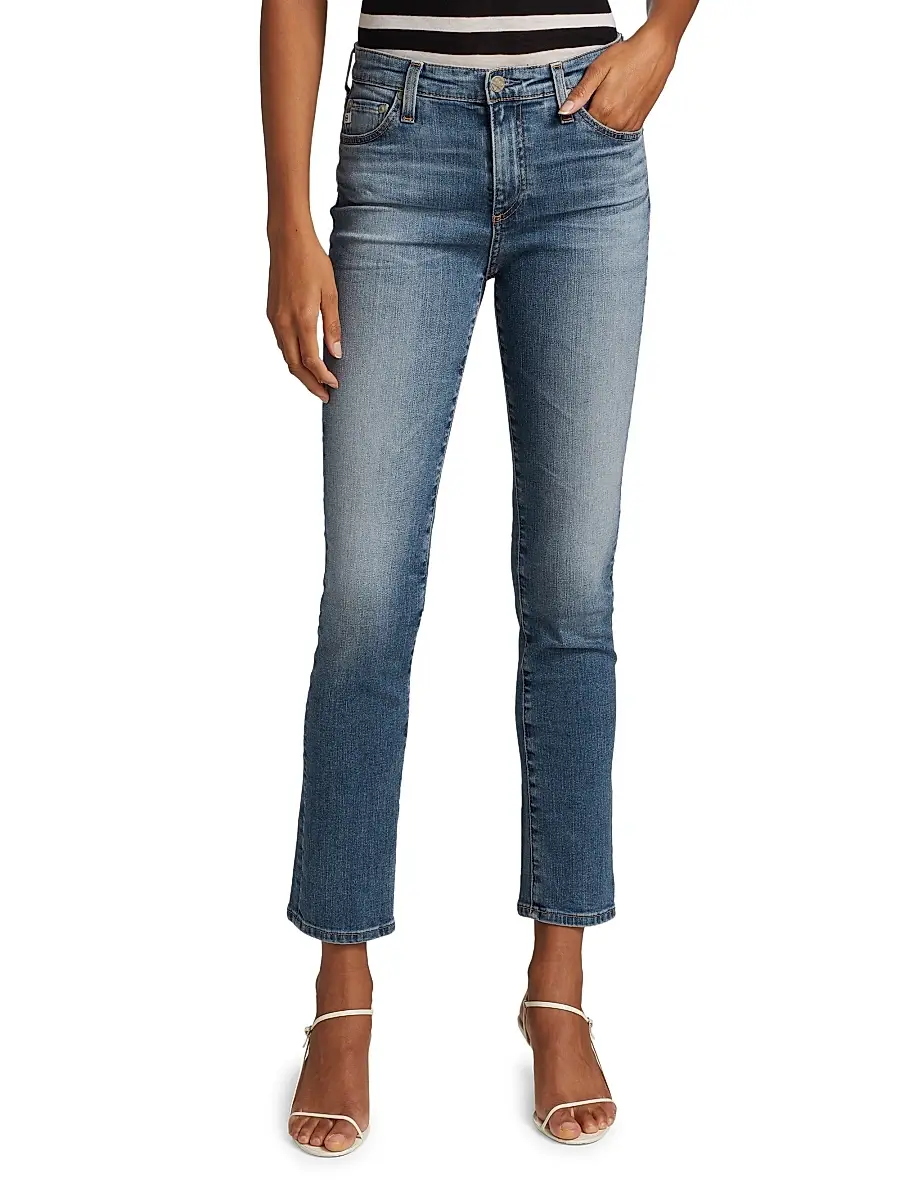 AG Jeans Women's Mari High-Rise Stretch Straight-Leg Jeans | Thumbnail 3 AG Jeans Women's Mari High-Rise Stretch Straight-Leg Jeans | Thumbnail 3