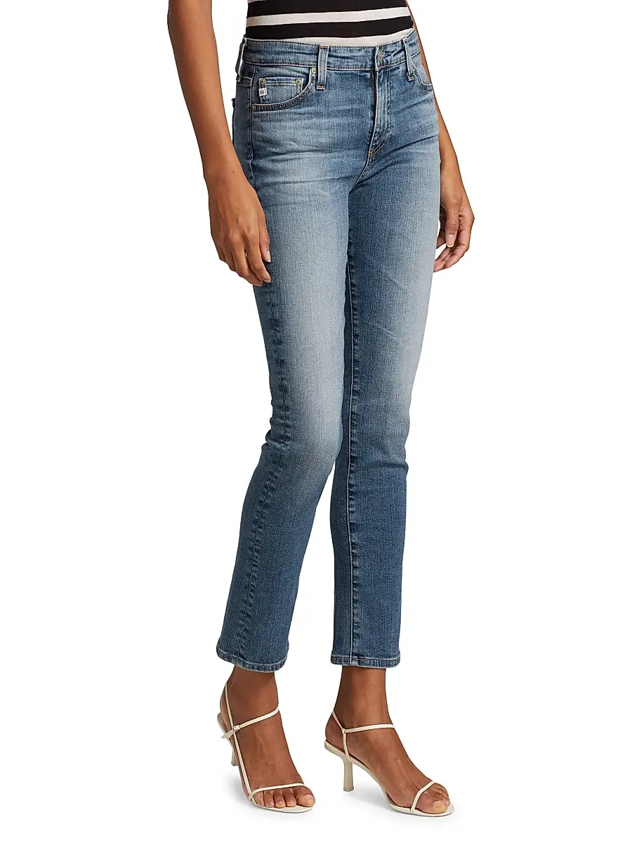 AG Jeans Women's Mari High-Rise Stretch Straight-Leg Jeans | Thumbnail 4 AG Jeans Women's Mari High-Rise Stretch Straight-Leg Jeans | Thumbnail 4