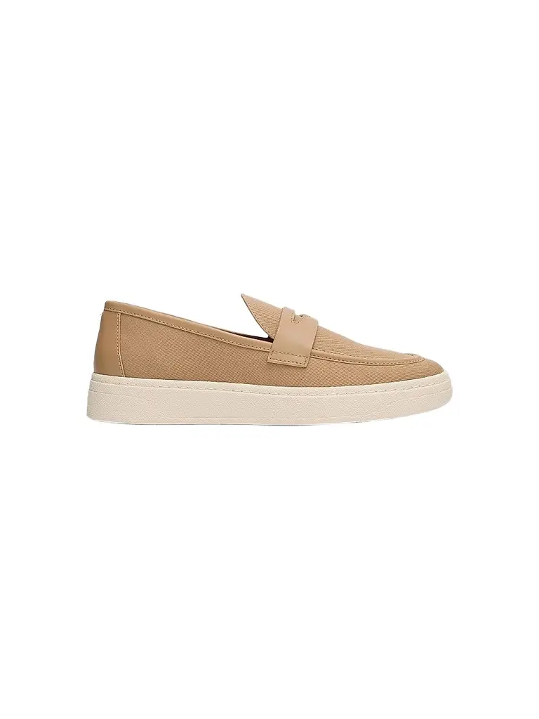 Giuseppe Zanotti Men's Apron Toe Canvas Penny Loafers