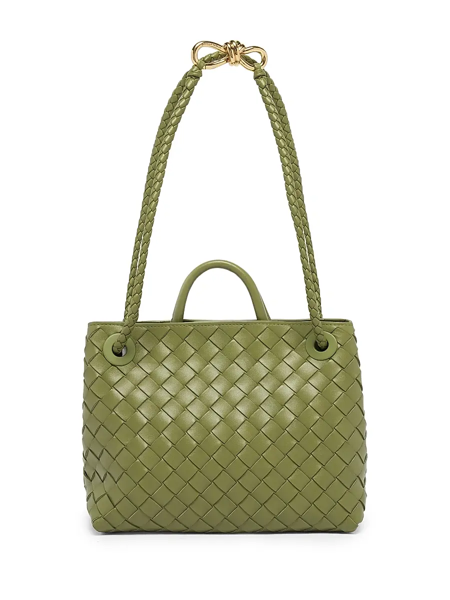 Bottega Veneta Women's Andiamo Small Intrecciato-Leather Top-Handle Bag | Thumbnail 3 Bottega Veneta Women's Andiamo Small Intrecciato-Leather Top-Handle Bag | Thumbnail 3