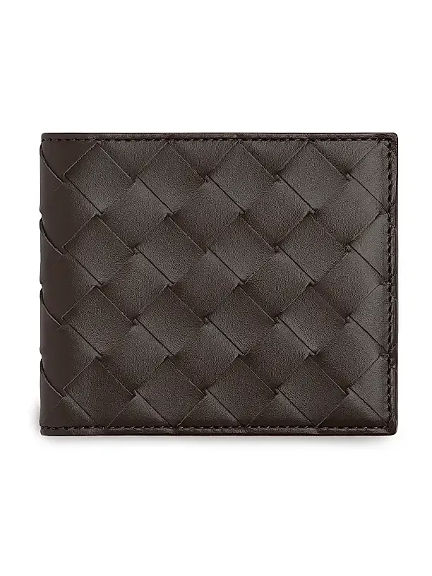 Men's Intrecciato Leather Bifold Wallet