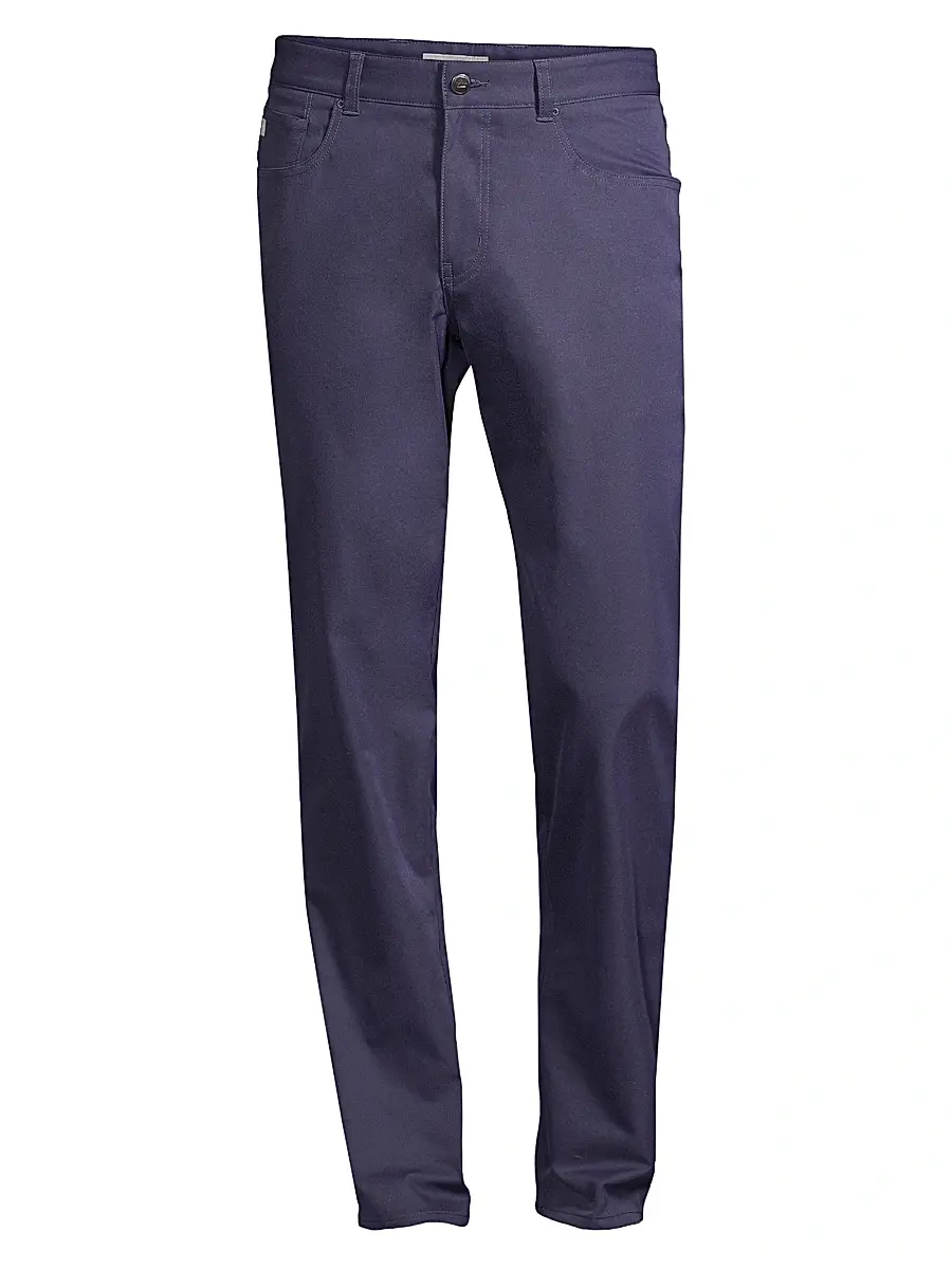 Peter Millar Men's Performance Five-Pocket Pants - Navy | Image 1 Peter Millar Men's Performance Five-Pocket Pants - Navy | Image 1
