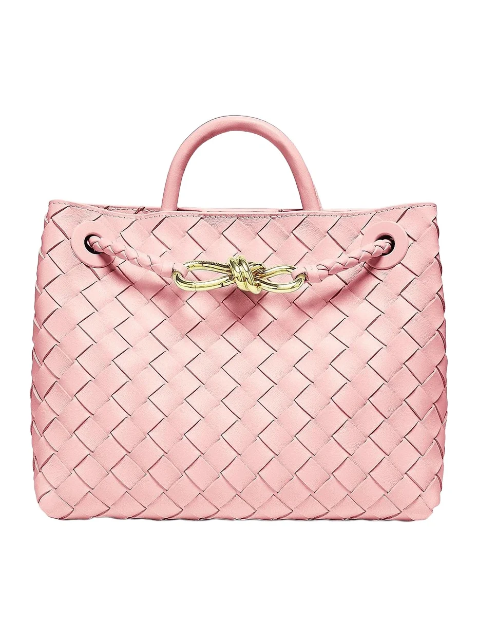 Women's Andiamo Small Intrecciato-Leather Top-Handle Bag Women's Andiamo Small Intrecciato-Leather Top-Handle Bag