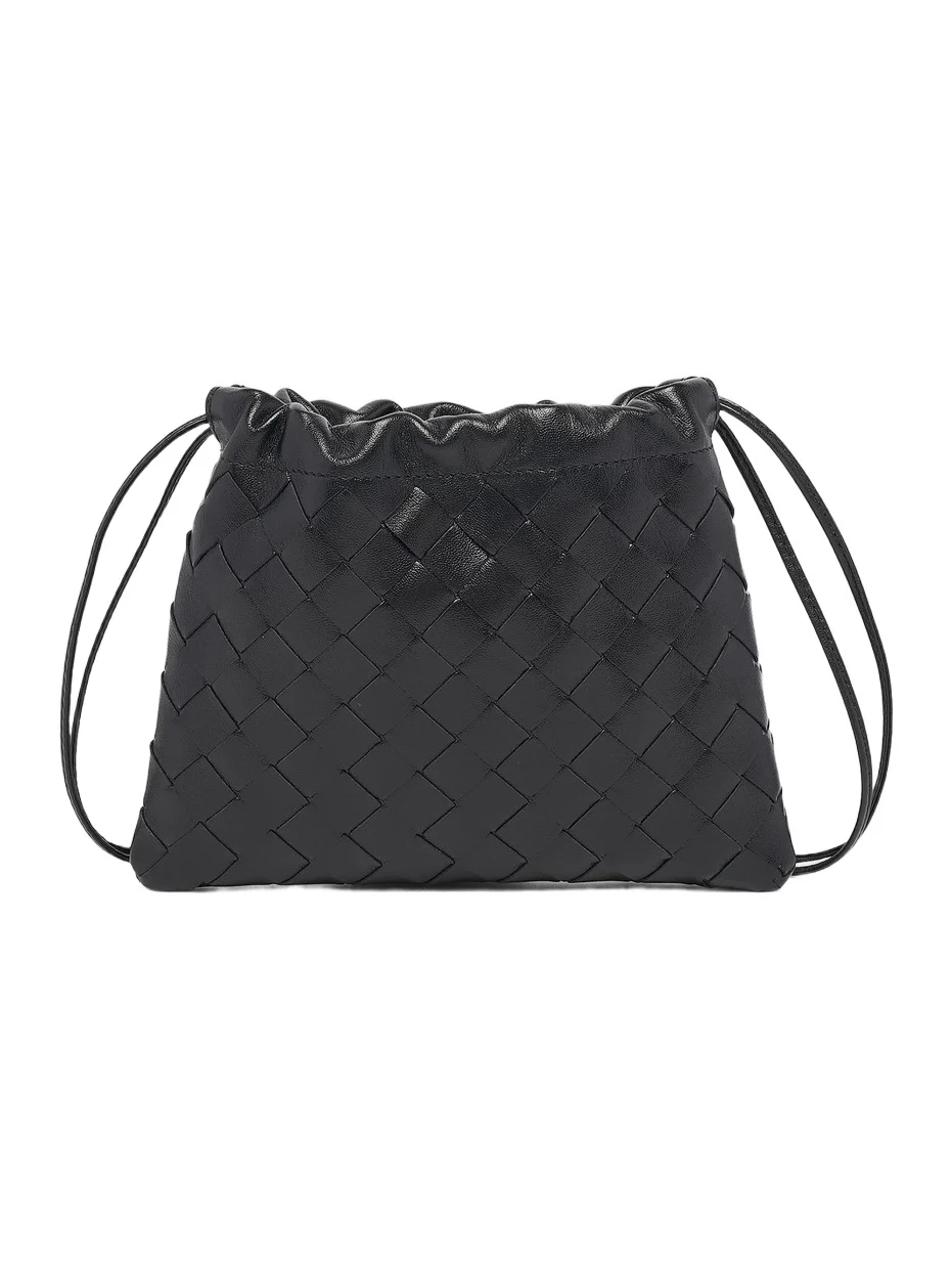 Women's Small Dustbag Intrecciato Leather Crossbody Bag Women's Small Dustbag Intrecciato Leather Crossbody Bag