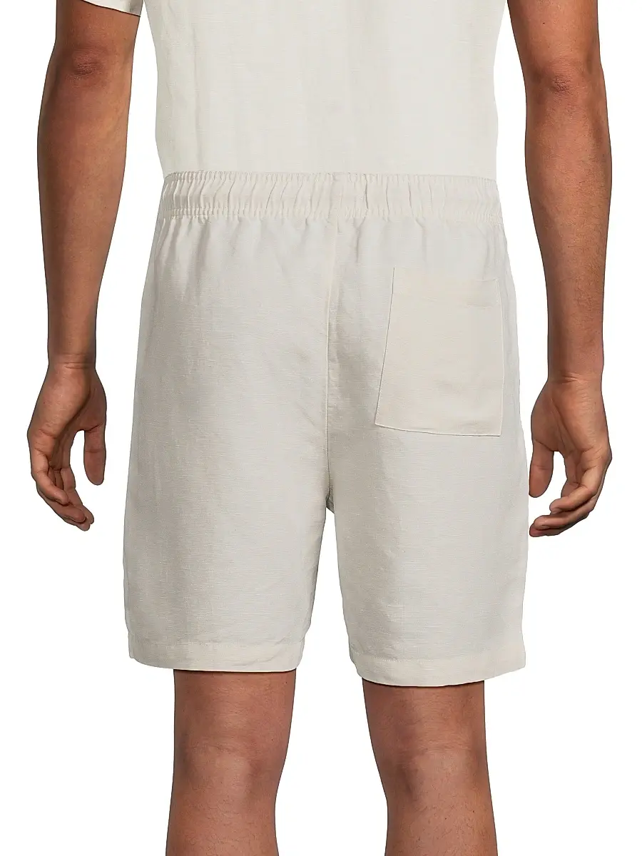 Onia Men's Linen-Blend Drawstring Shorts | Thumbnail 5 Onia Men's Linen-Blend Drawstring Shorts | Thumbnail 5
