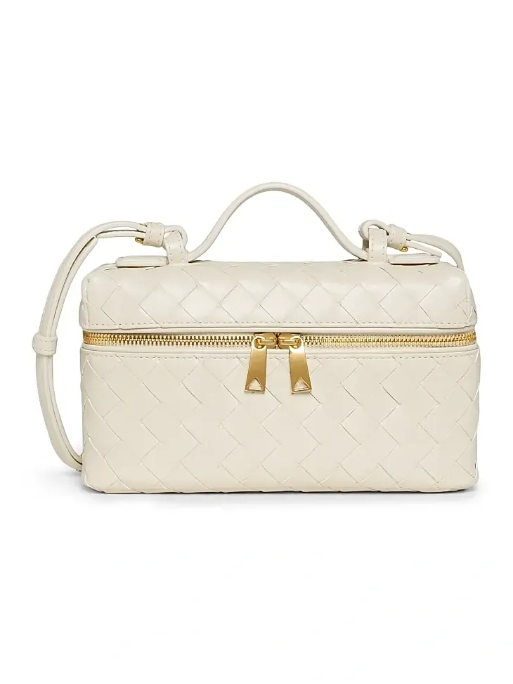 Women's Bang Bang Intrecciato Leather Crossbody Vanity Case Bag
