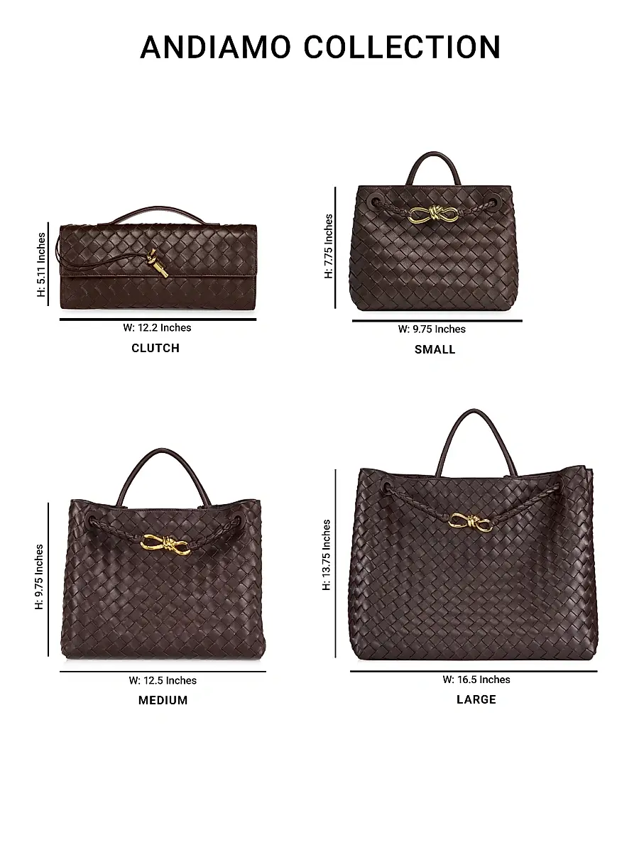 Bottega Veneta Women's Andiamo Intrecciato Leather Top-Handle Bag - Cognac | Thumbnail 8 Bottega Veneta Women's Andiamo Intrecciato Leather Top-Handle Bag - Cognac | Thumbnail 8
