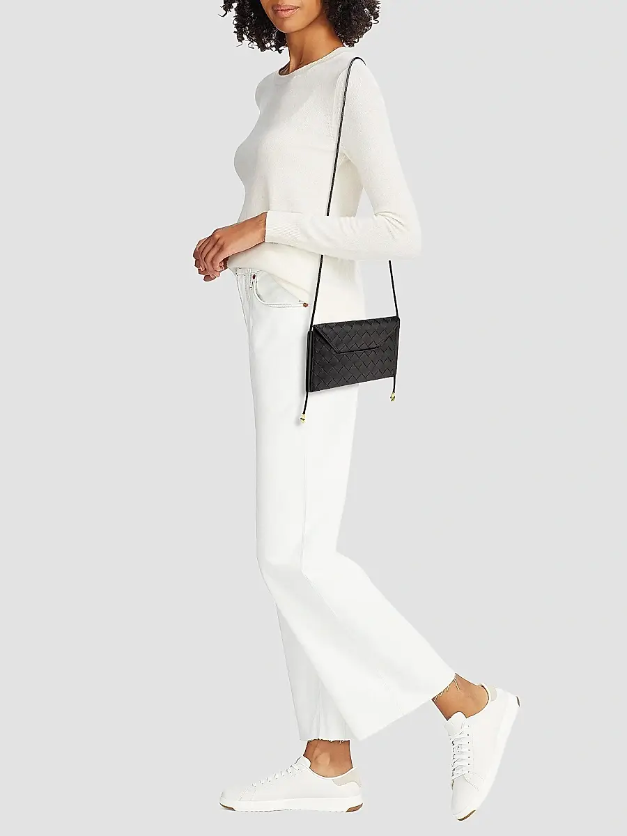 Bottega Veneta Women's Intrecciato Leather Envelope Wallet-On-Chain Bag | Thumbnail 2 Bottega Veneta Women's Intrecciato Leather Envelope Wallet-On-Chain Bag | Thumbnail 2