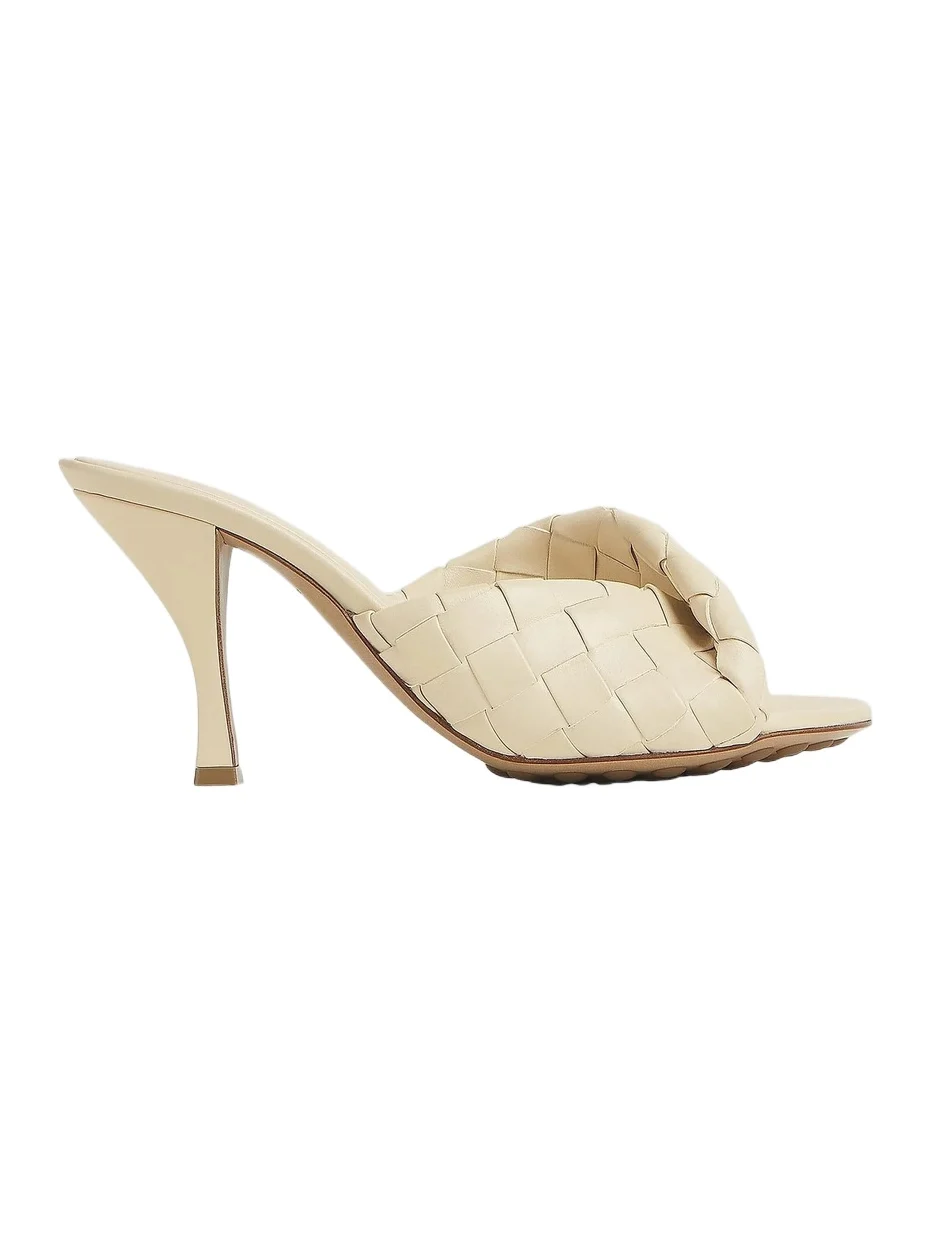 Bottega Veneta Women's Blink 90MM Intrecciato Leather Mules