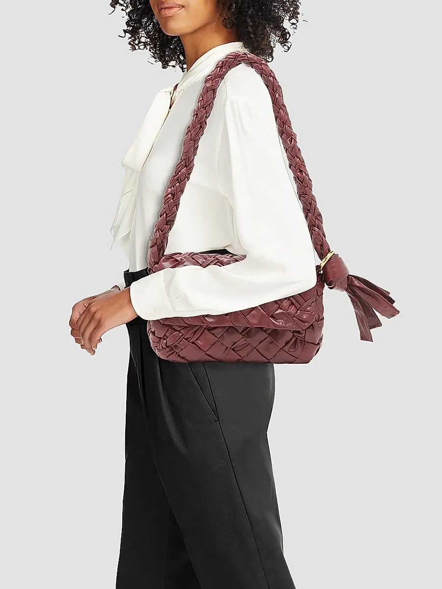 Bottega Veneta Women's Città Intrecciato Leather Shoulder Bag | Thumbnail 2 Bottega Veneta Women's Città Intrecciato Leather Shoulder Bag | Thumbnail 2
