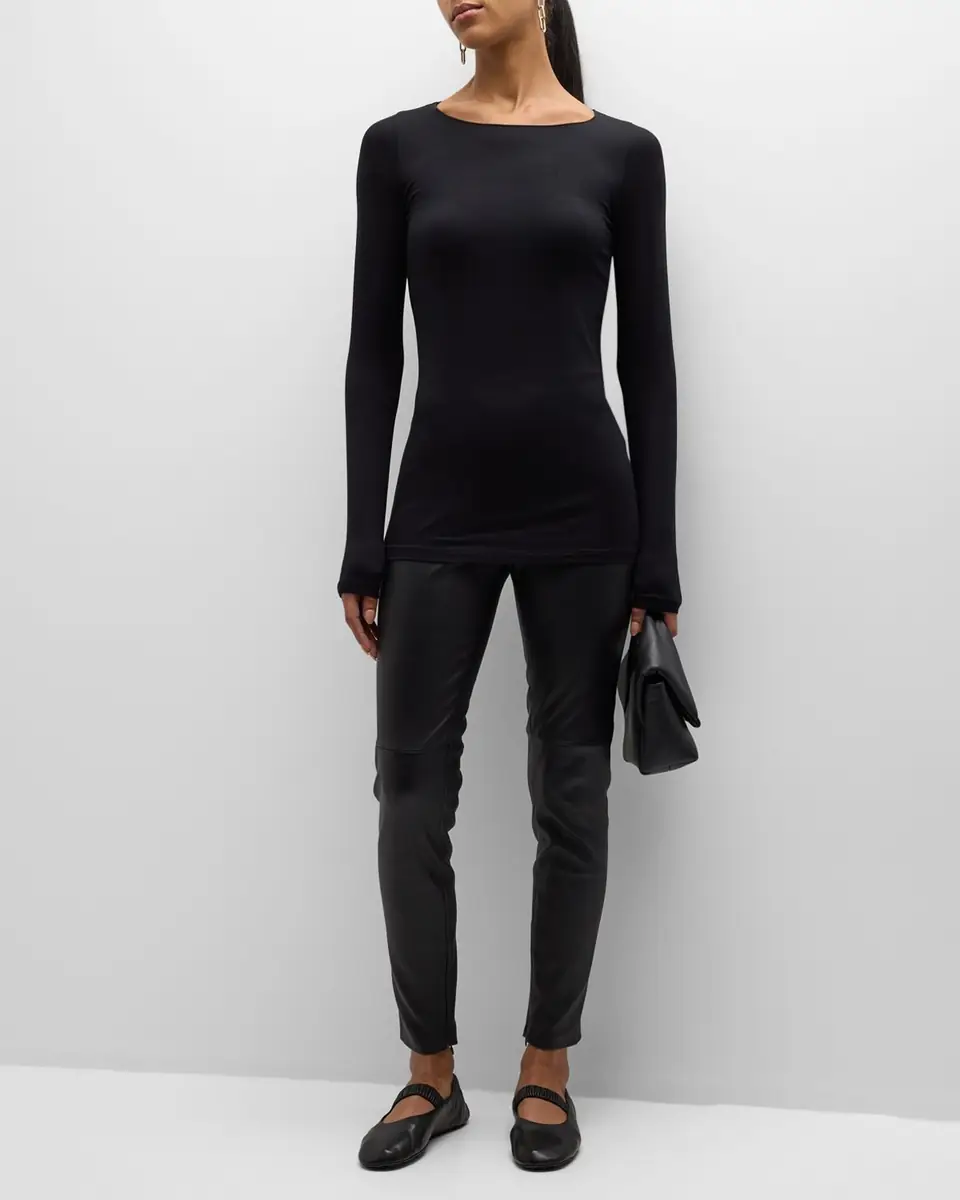 MAJESTIC FILATURES Soft Touch Marrow-Edge Long-Sleeve Top | Thumbnail 2 MAJESTIC FILATURES Soft Touch Marrow-Edge Long-Sleeve Top | Thumbnail 2