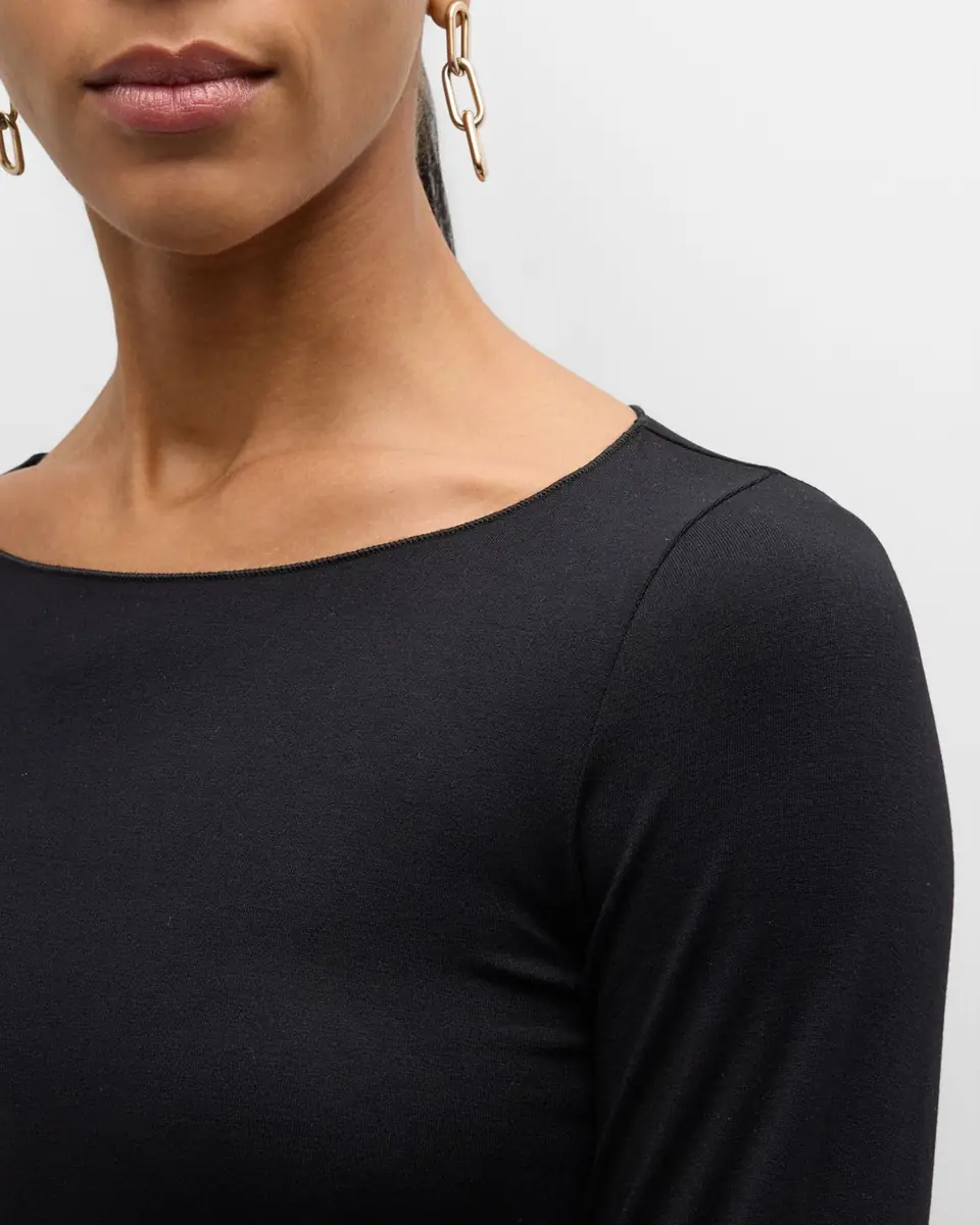 MAJESTIC FILATURES Soft Touch Marrow-Edge Long-Sleeve Top | Thumbnail 5 MAJESTIC FILATURES Soft Touch Marrow-Edge Long-Sleeve Top | Thumbnail 5
