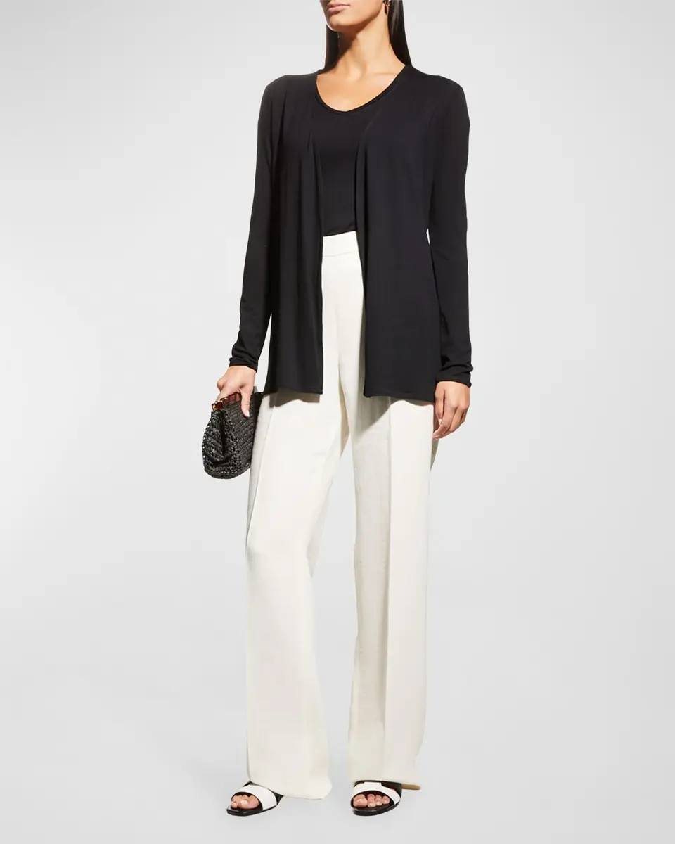 MAJESTIC FILATURES Soft Touch Open-Front Cardigan | Thumbnail 3 MAJESTIC FILATURES Soft Touch Open-Front Cardigan | Thumbnail 3