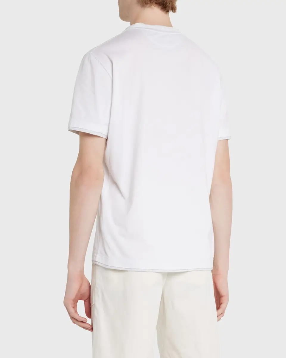 Brunello Cucinelli Men's Marled Crewneck T-Shirt | Thumbnail 2 Brunello Cucinelli Men's Marled Crewneck T-Shirt | Thumbnail 2