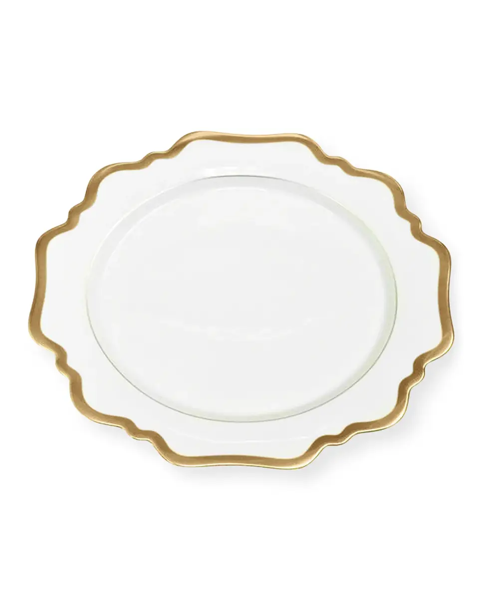 Anna Weatherley Antiqued White Dessert Plate | Thumbnail 2