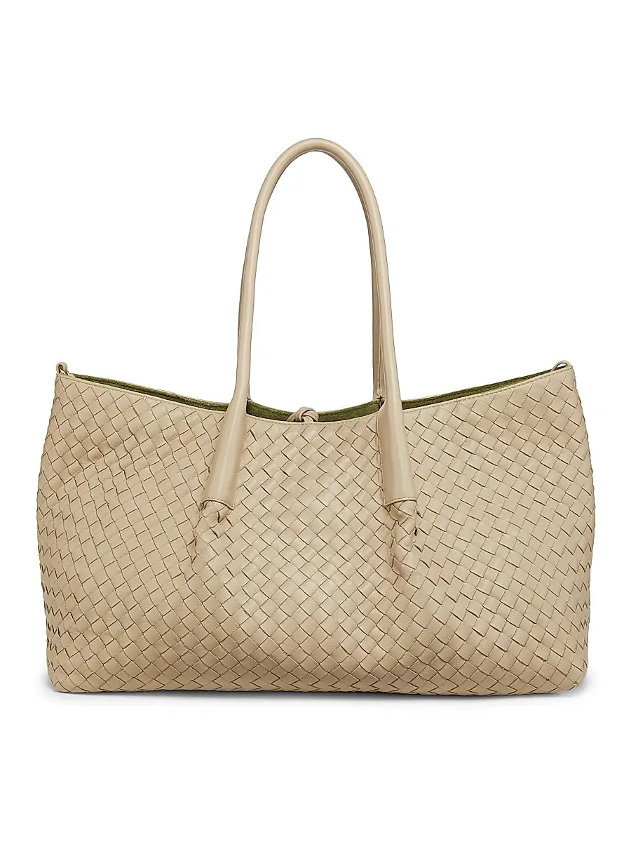 Bottega Veneta Women's Pinacoteca Reversible Intrecciato Leather Tote Bag