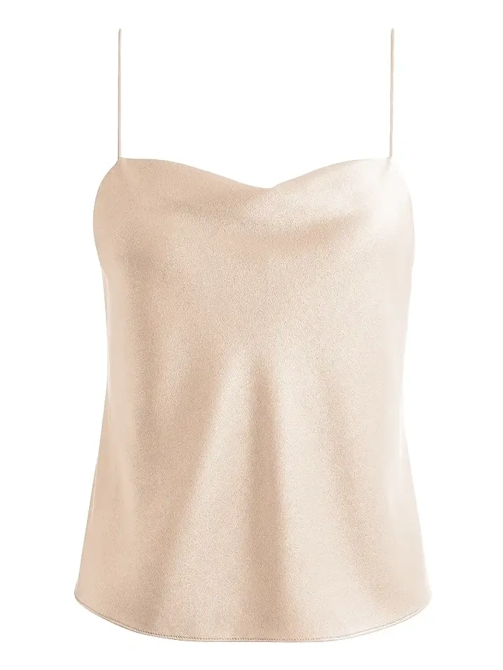 Women's Harmon Draped Satin Tank Top Women's Harmon Draped Satin Tank Top