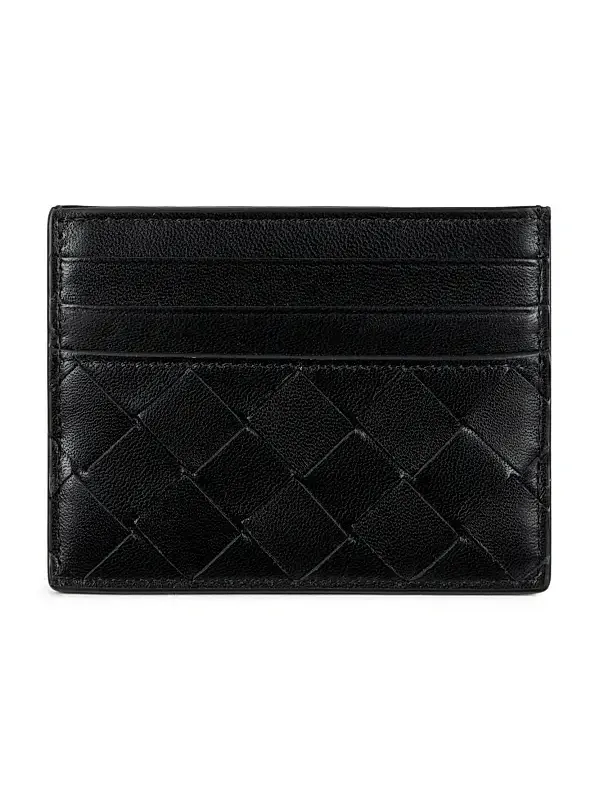 Bottega Veneta Women's Intrecciato Leather Card Case