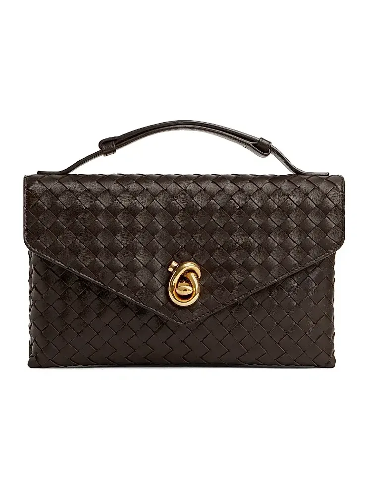 Women's Knot Lock Intrecciato Leather Top Handle Bag Women's Knot Lock Intrecciato Leather Top Handle Bag