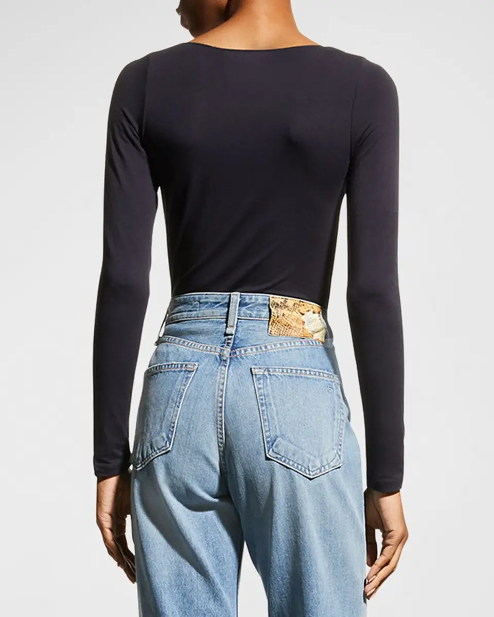 MAJESTIC FILATURES Soft Touch Marrow-Edge Long-Sleeve Top | Thumbnail 3 MAJESTIC FILATURES Soft Touch Marrow-Edge Long-Sleeve Top | Thumbnail 3