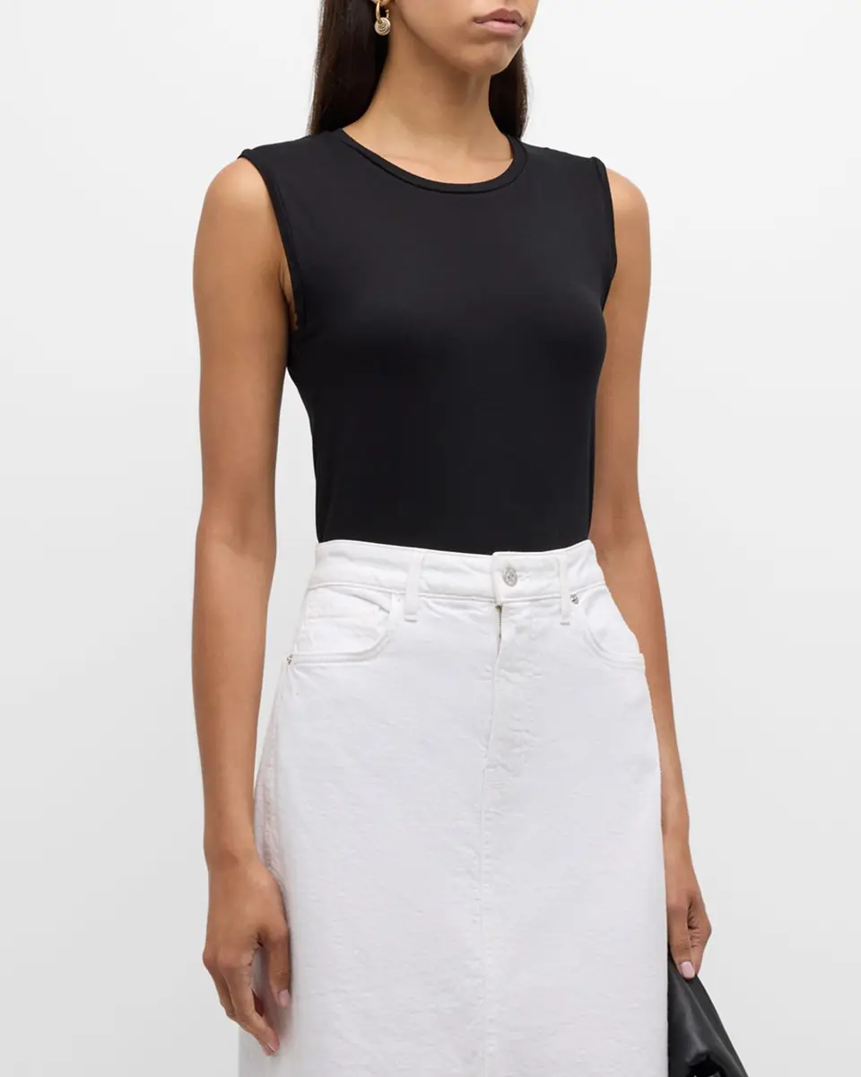 MAJESTIC FILATURES Soft Touch Sleeveless Crew | Thumbnail 4 MAJESTIC FILATURES Soft Touch Sleeveless Crew | Thumbnail 4