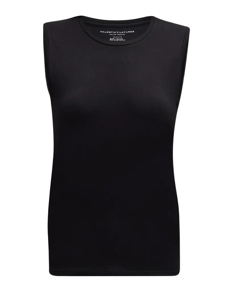 Majestic Filatures Soft Touch Sleeveless Crew | Image 1 Majestic Filatures Soft Touch Sleeveless Crew | Image 1