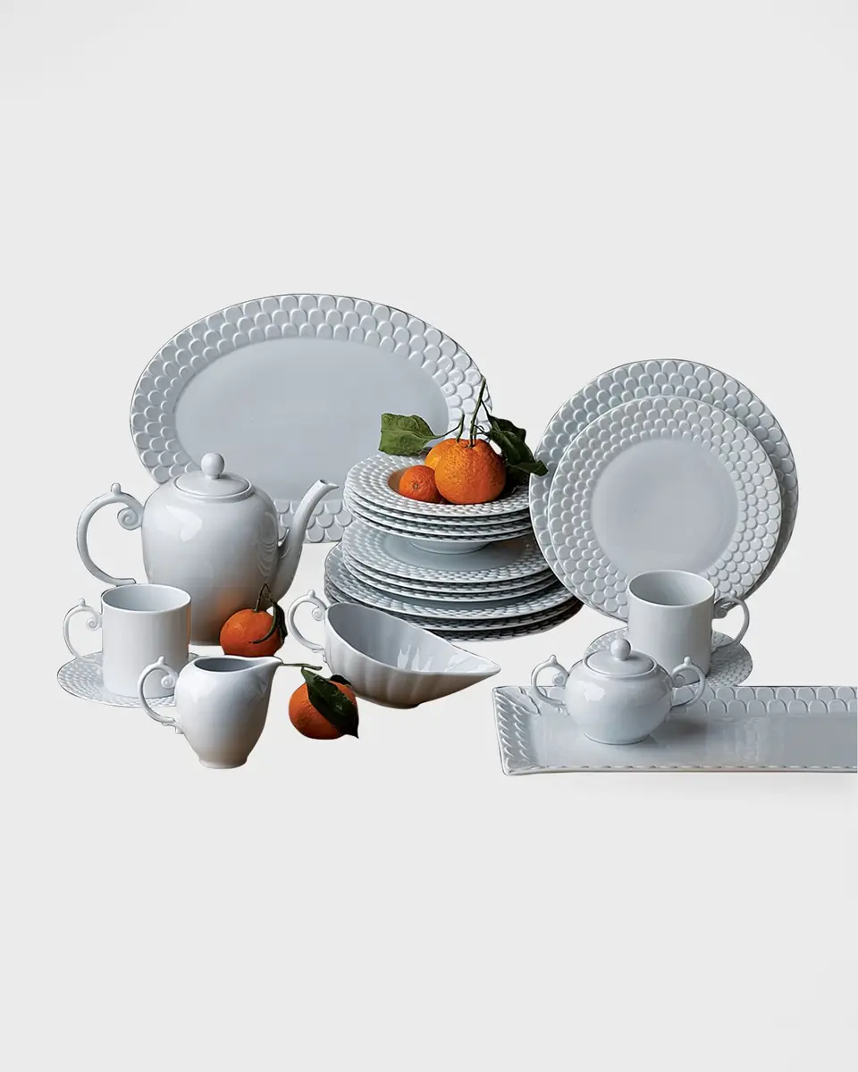 L'Objet Aegean White Dinner Plate | Thumbnail 2
