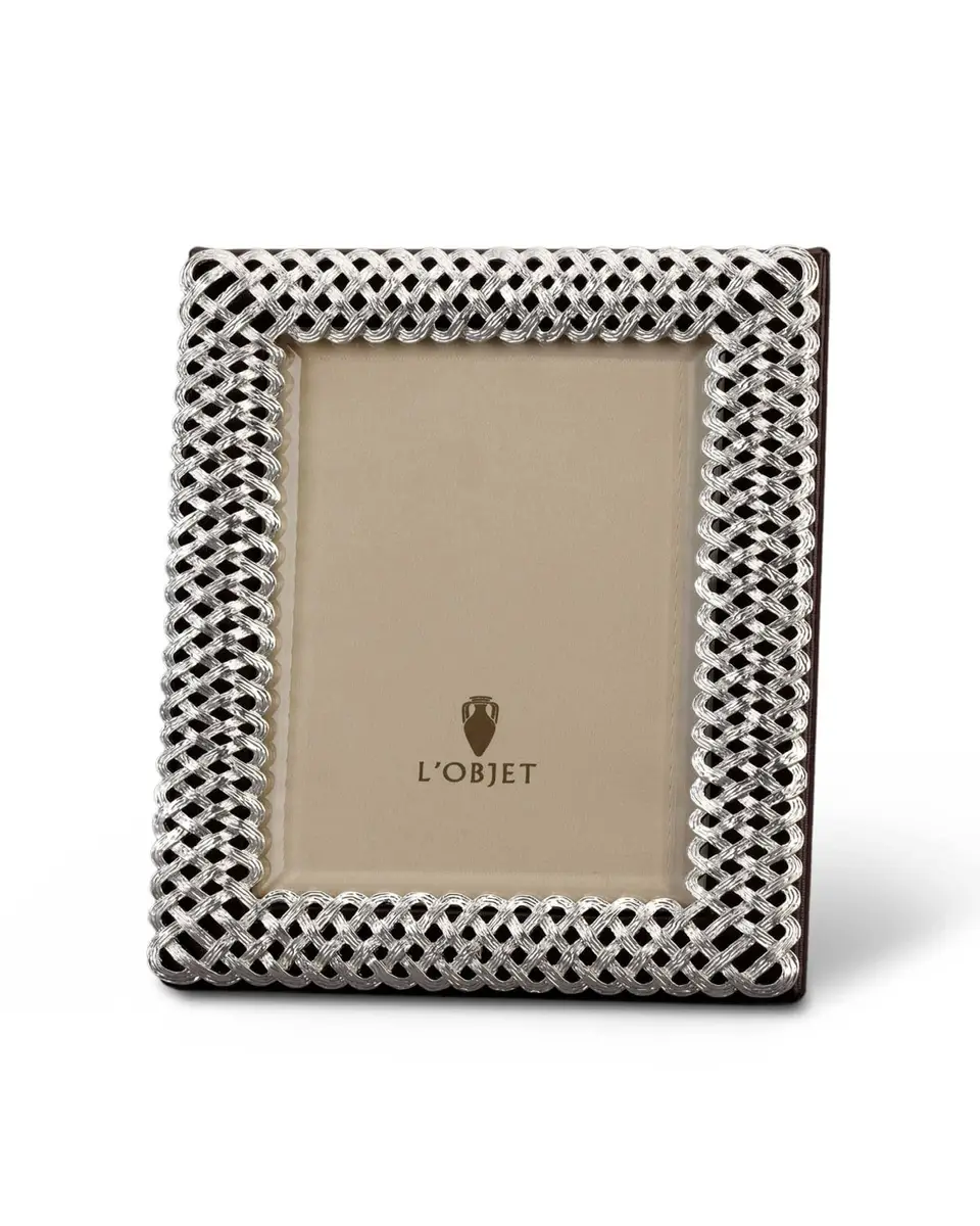 L'Objet Platinum Braid 5" x 7" Picture Frame | Thumbnail 2