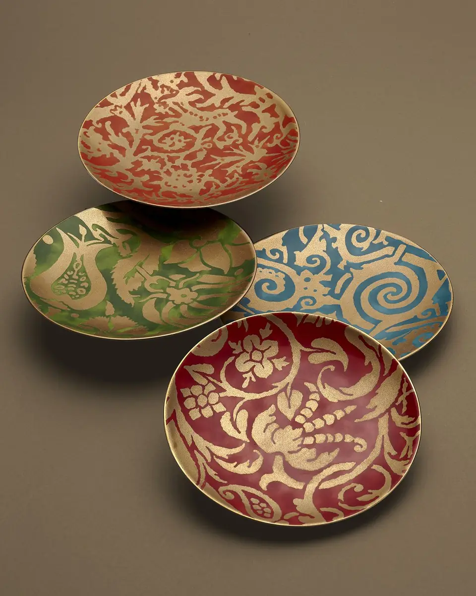 L'Objet Fortuny Assorted Dessert Plates, Set of 4 | Thumbnail 2 L'Objet Fortuny Assorted Dessert Plates, Set of 4 | Thumbnail 2