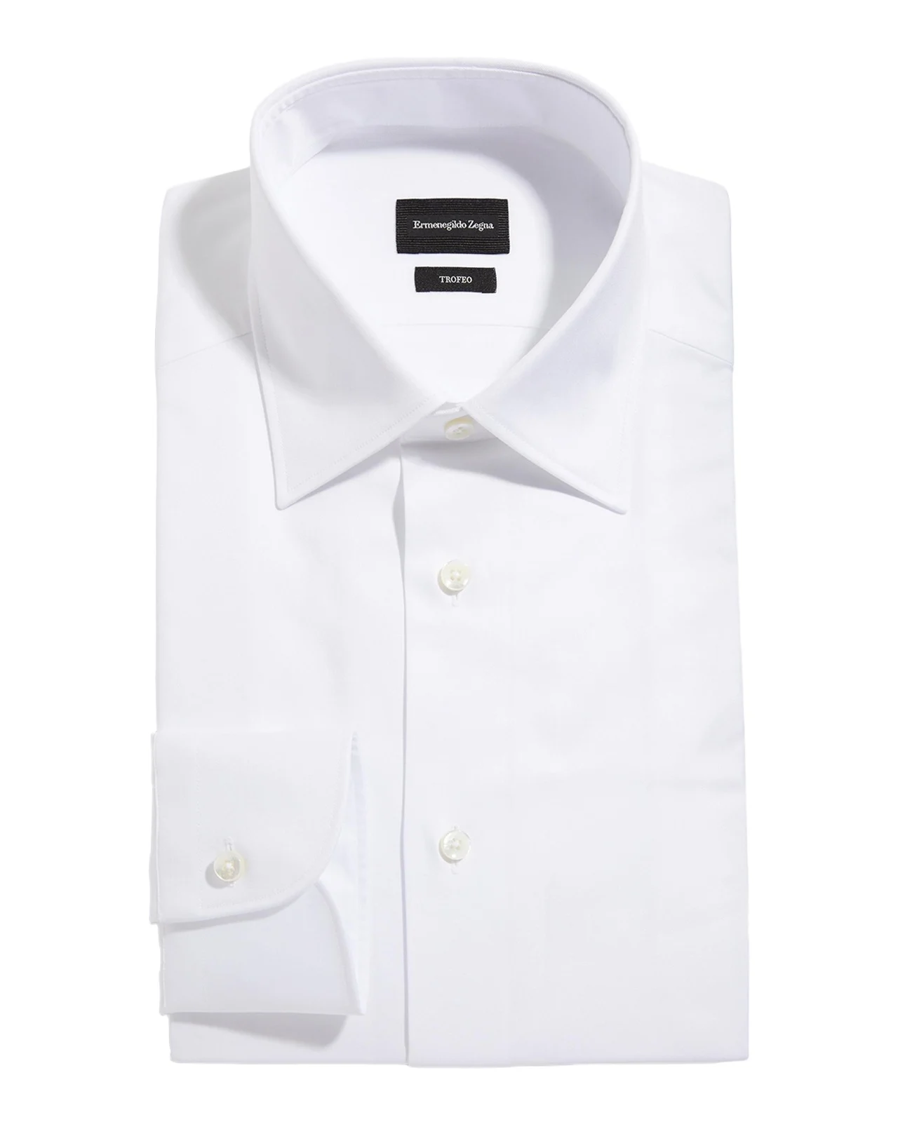 Zegna Men's Trofeo® Solid Regular-Fit Dress Shirt