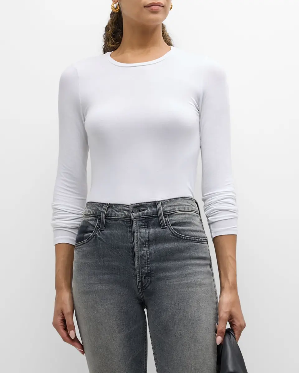 MAJESTIC FILATURES Soft Touch Crewneck Top | Thumbnail 4 MAJESTIC FILATURES Soft Touch Crewneck Top | Thumbnail 4