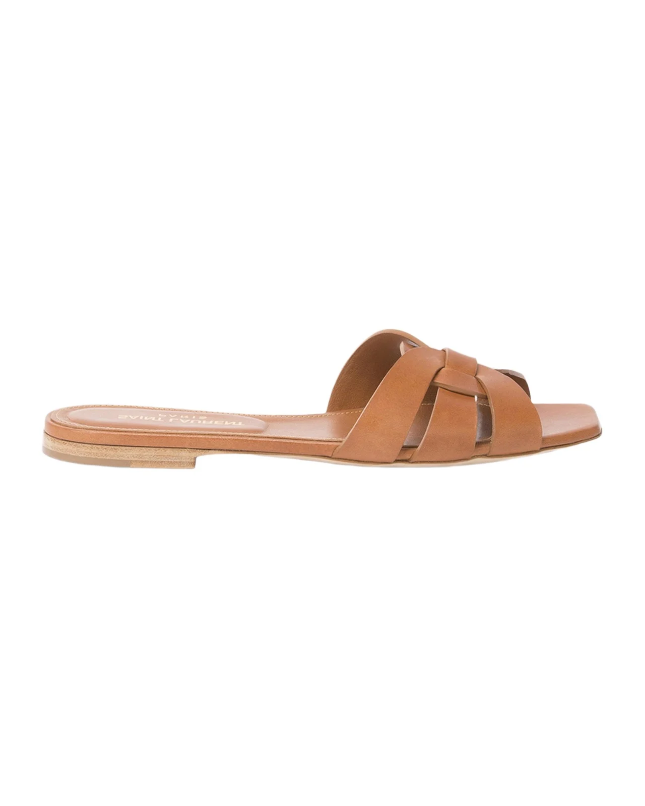 Woven Leather Sandal Slide Woven Leather Sandal Slide