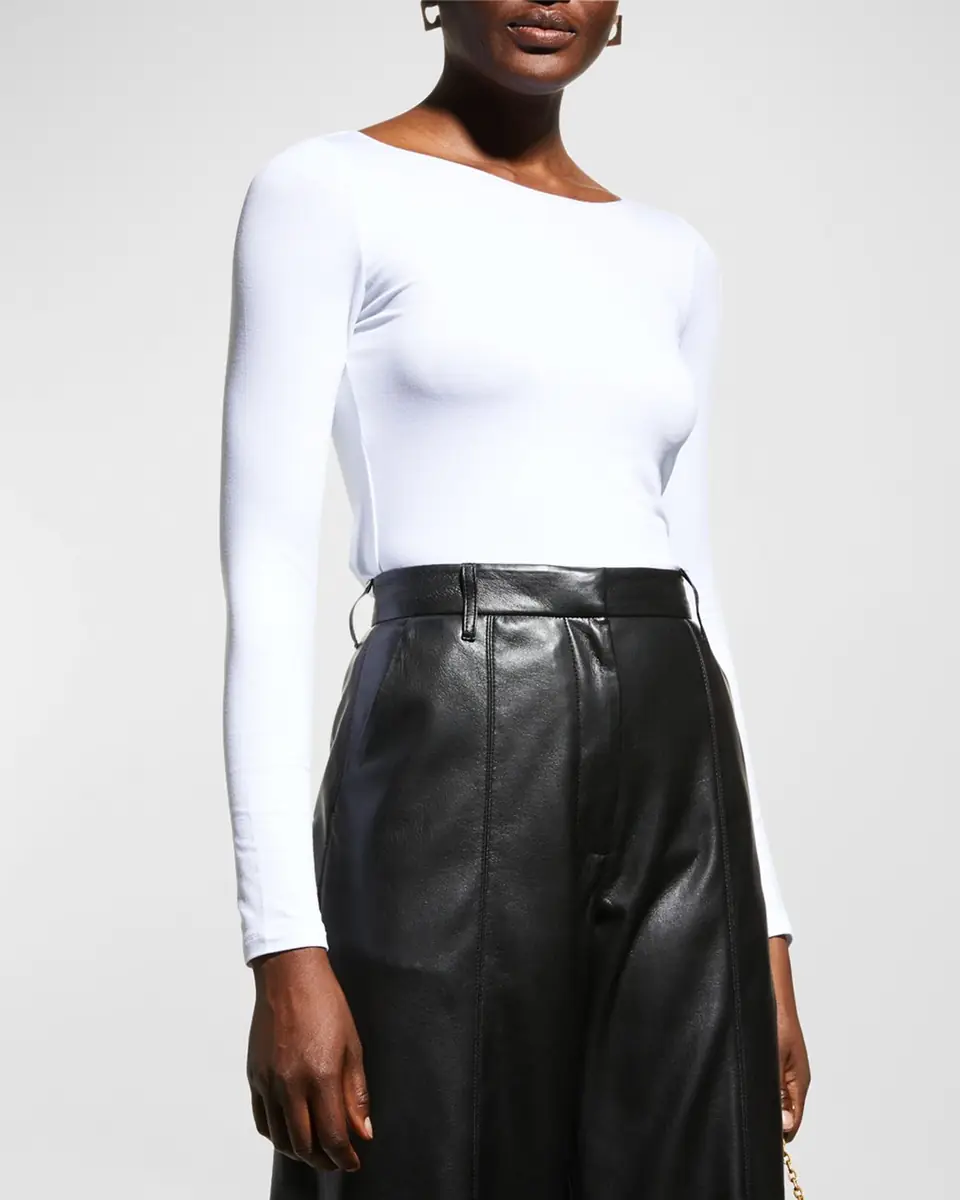 MAJESTIC FILATURES Soft Touch Marrow-Edge Long-Sleeve Top | Thumbnail 4 MAJESTIC FILATURES Soft Touch Marrow-Edge Long-Sleeve Top | Thumbnail 4