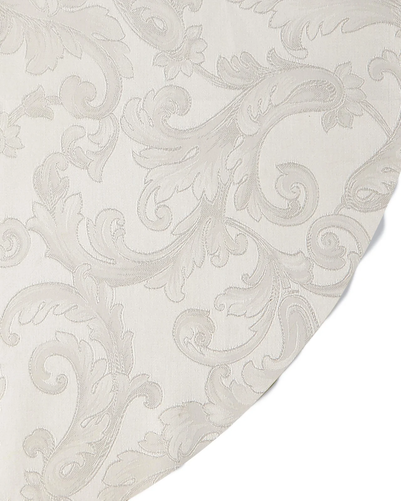 Sferra Acanthus Jacquard Round Tablecloth, 104 "Dia