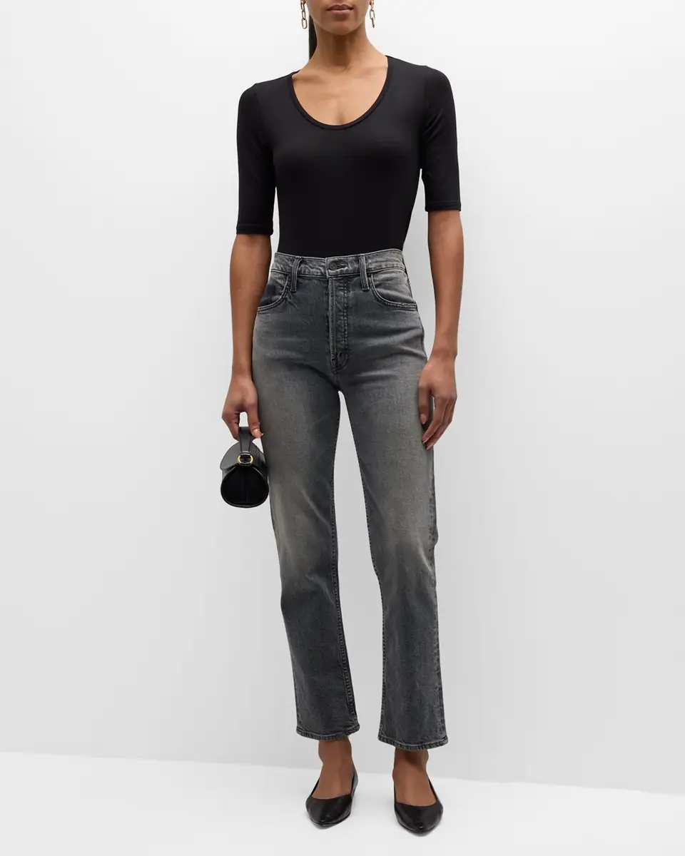 MAJESTIC FILATURES Soft Touch Half-Sleeve Scoop-Neck Top | Thumbnail 2 MAJESTIC FILATURES Soft Touch Half-Sleeve Scoop-Neck Top | Thumbnail 2