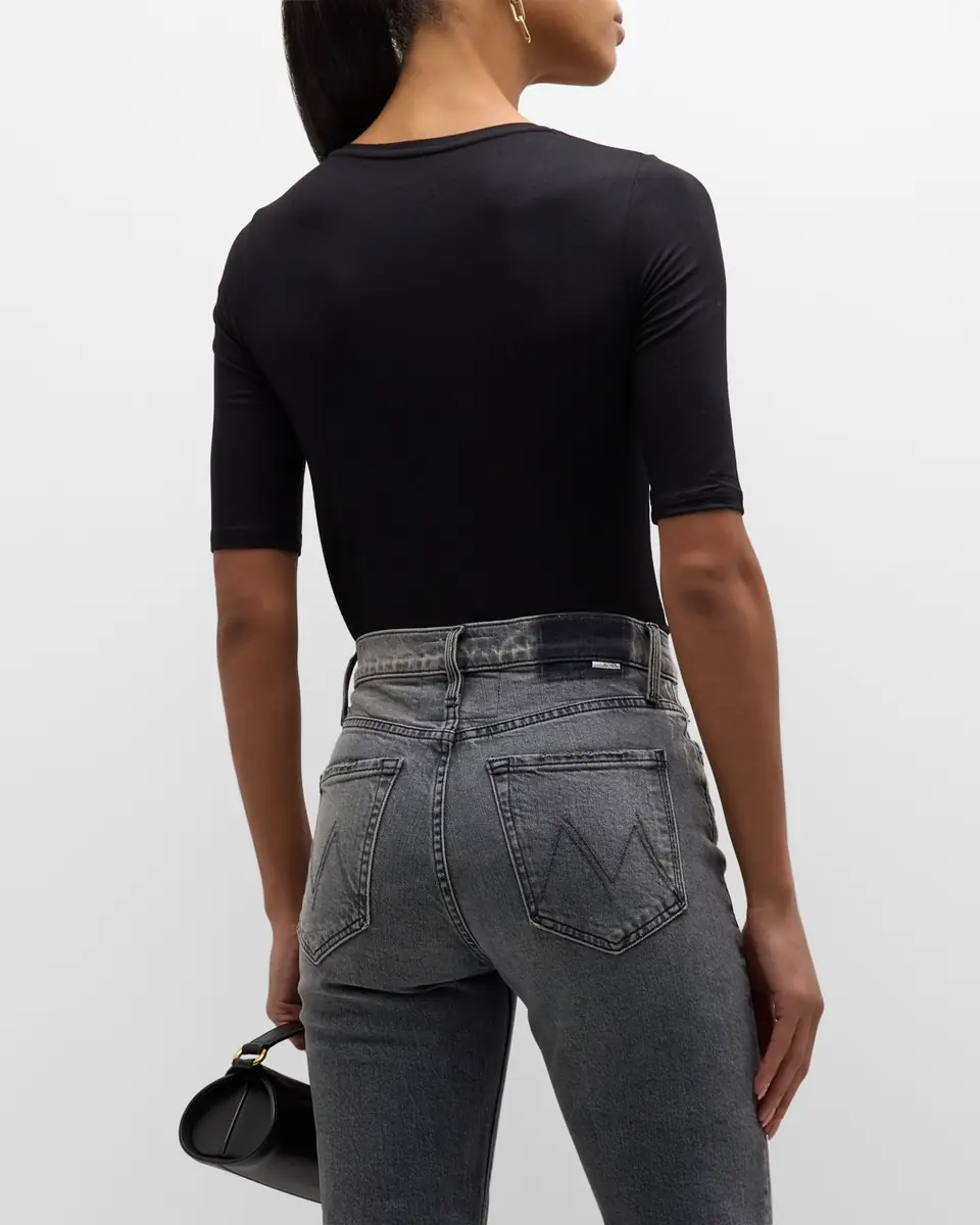 MAJESTIC FILATURES Soft Touch Half-Sleeve Scoop-Neck Top | Thumbnail 3 MAJESTIC FILATURES Soft Touch Half-Sleeve Scoop-Neck Top | Thumbnail 3
