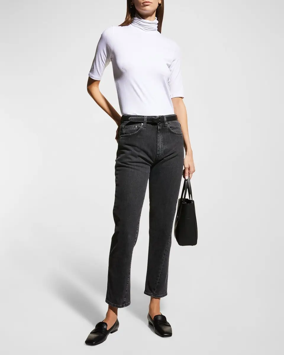 MAJESTIC FILATURES Soft Touch Half-Sleeve Turtleneck | Thumbnail 2 MAJESTIC FILATURES Soft Touch Half-Sleeve Turtleneck | Thumbnail 2