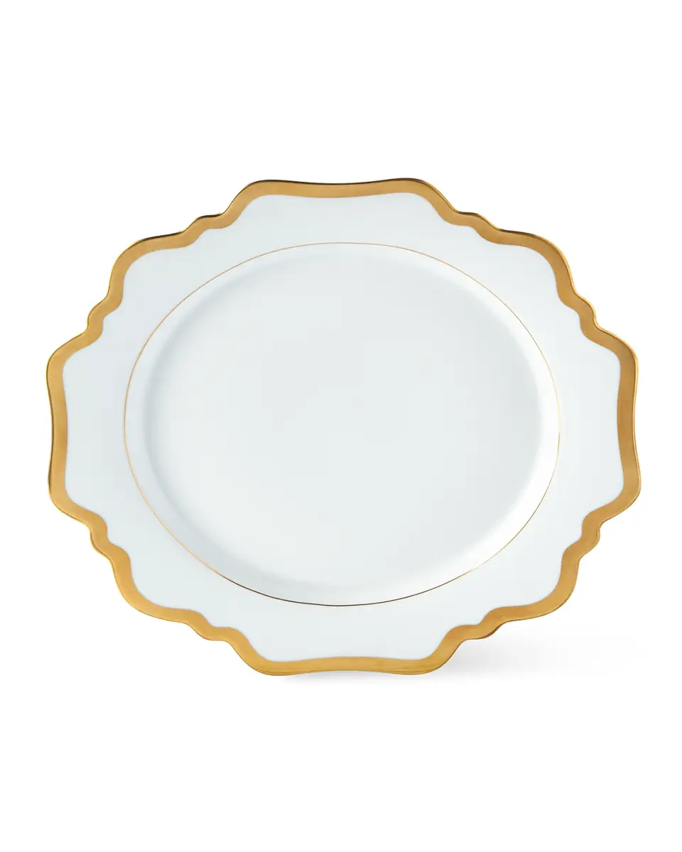 Anna Weatherley Antiqued White Dinner Plate | Thumbnail 2