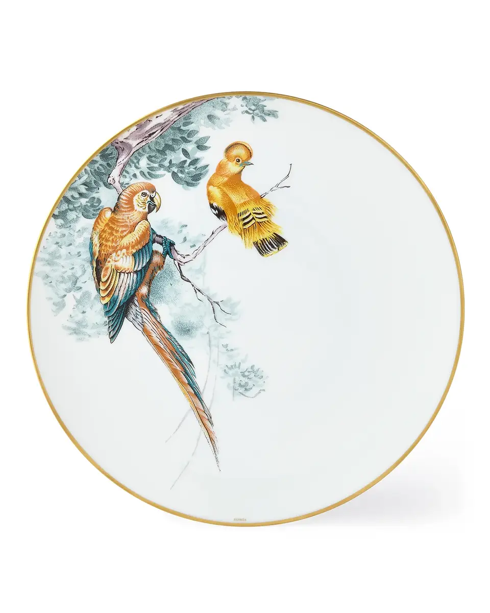 Hermes Carnets d ' Equateur Birds Dinner Plate | Image 1 Hermes Carnets d ' Equateur Birds Dinner Plate | Image 1