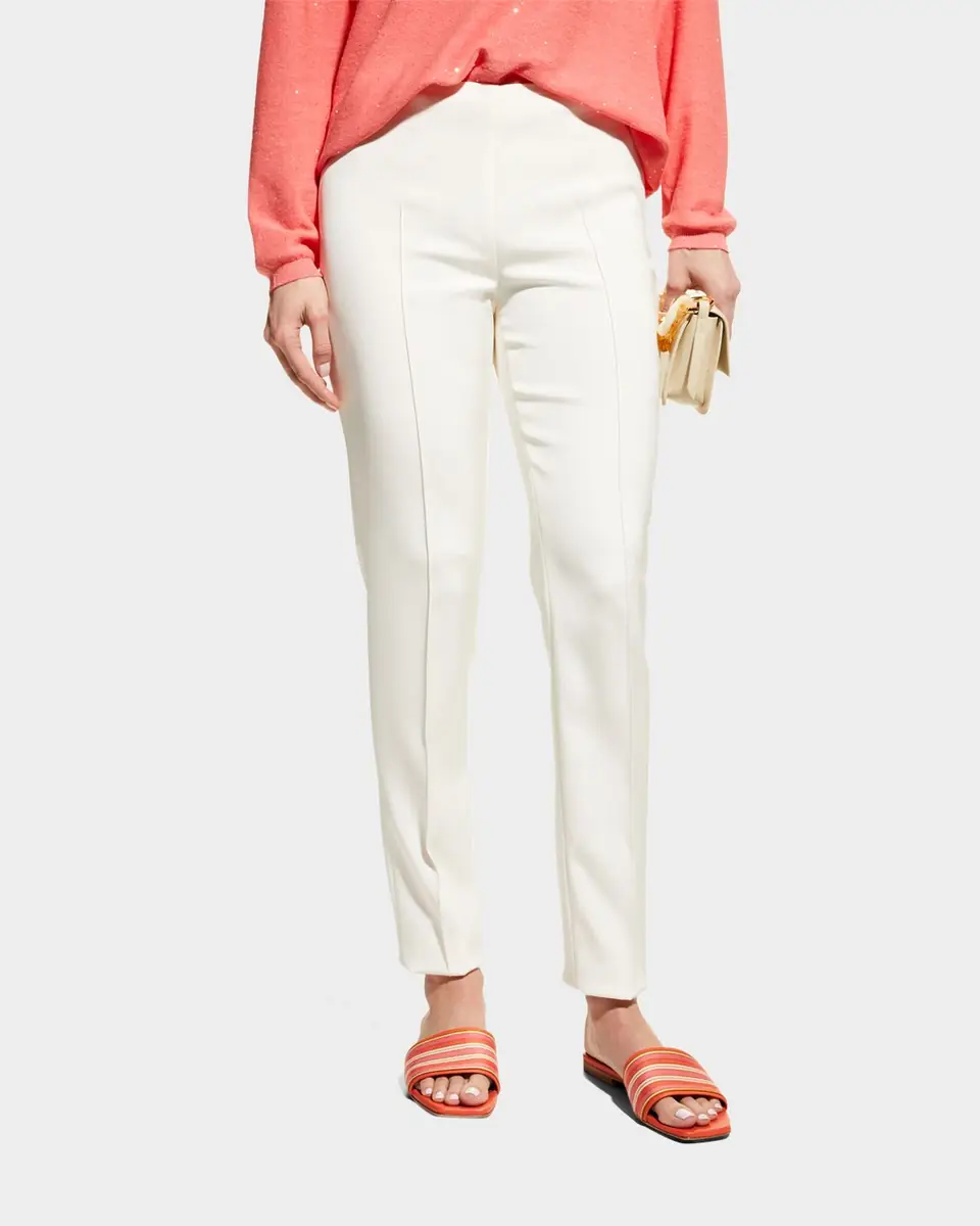 Akris Melissa Mid-Rise Slim-Leg Pants | Thumbnail 2