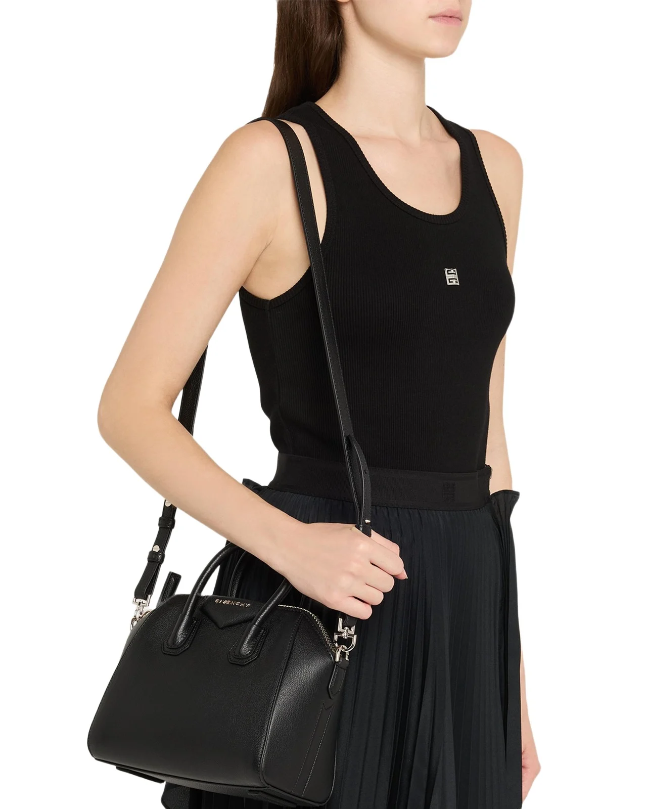 Antigona Mini Top Handle Bag in Grained Leather Antigona Mini Top Handle Bag in Grained Leather