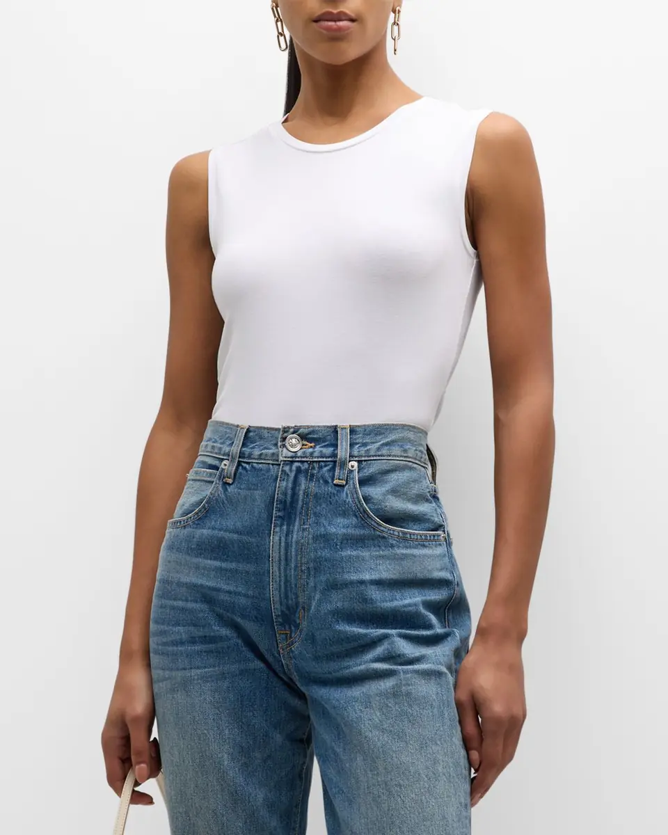MAJESTIC FILATURES Soft Touch Sleeveless Crew | Thumbnail 4 MAJESTIC FILATURES Soft Touch Sleeveless Crew | Thumbnail 4