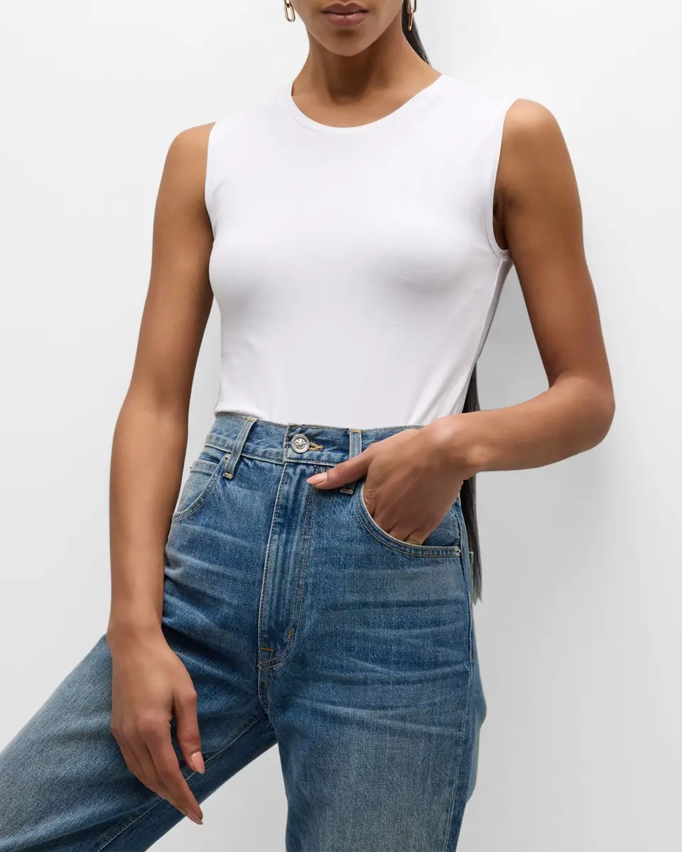MAJESTIC FILATURES Soft Touch Sleeveless Crew | Thumbnail 7 MAJESTIC FILATURES Soft Touch Sleeveless Crew | Thumbnail 7