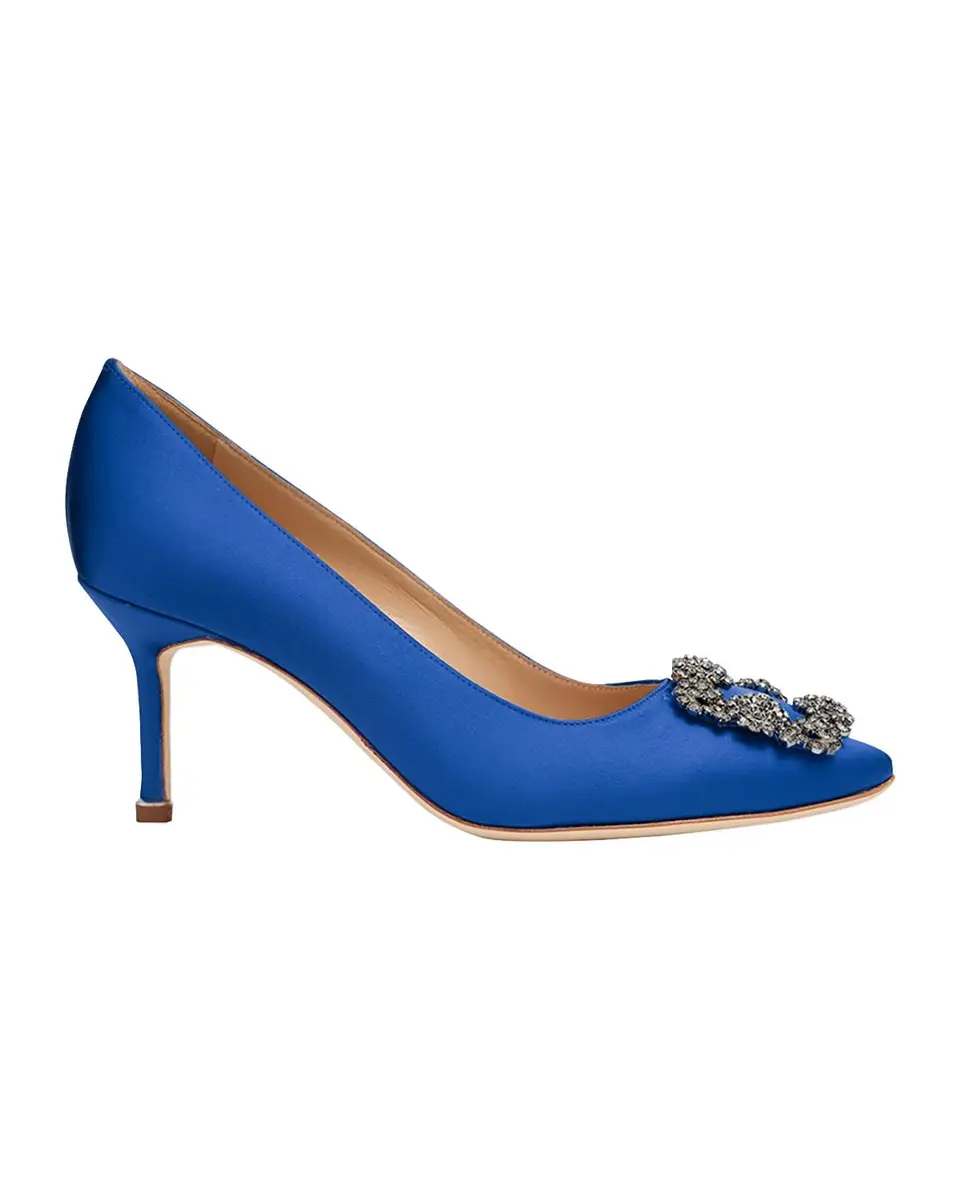 Manolo Blahnik Hangisi 70mm Pump | Thumbnail 3